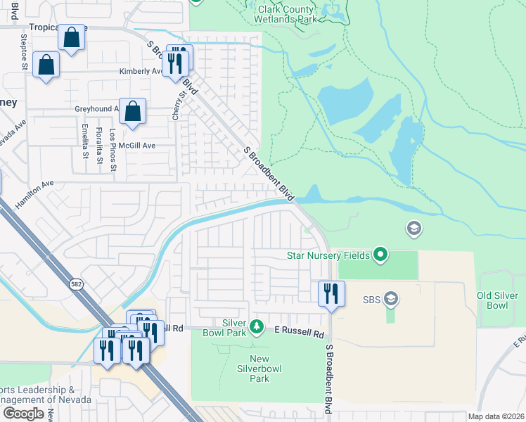 map of restaurants, bars, coffee shops, grocery stores, and more near 6820 Silver Legacy Dr in Las Vegas