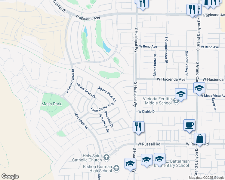 map of restaurants, bars, coffee shops, grocery stores, and more near 10333 Premia Place in Las Vegas