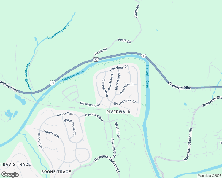 map of restaurants, bars, coffee shops, grocery stores, and more near 7416 Riverland Drive in Nashville