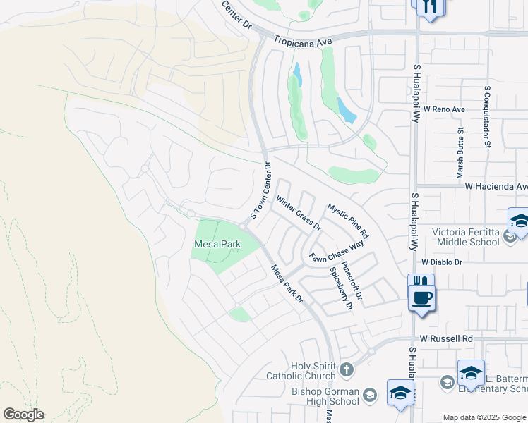 map of restaurants, bars, coffee shops, grocery stores, and more near 5357 Candlespice Way in Las Vegas
