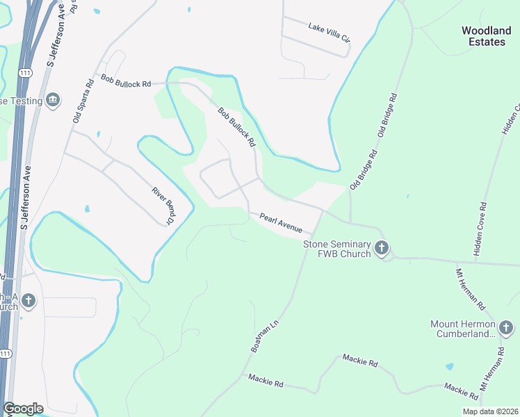 map of restaurants, bars, coffee shops, grocery stores, and more near 1644 Bradshaw Boulevard in Cookeville