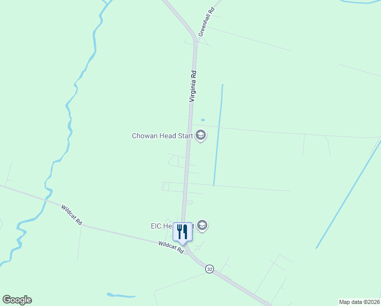 map of restaurants, bars, coffee shops, grocery stores, and more near 754 Virginia Road in Edenton