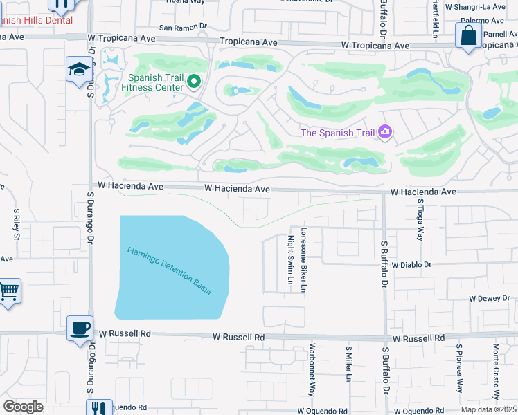 map of restaurants, bars, coffee shops, grocery stores, and more near 8146 West Festuca Way in Las Vegas