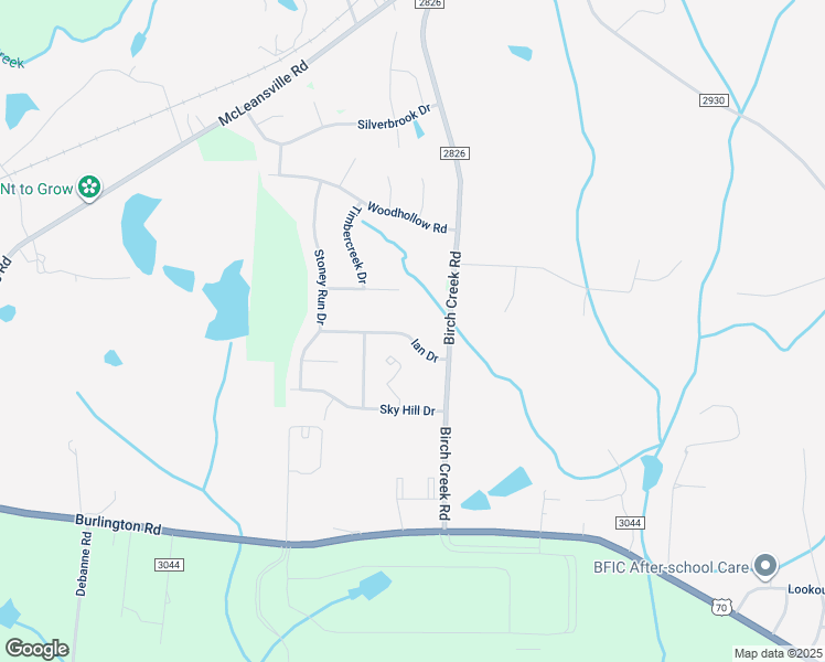map of restaurants, bars, coffee shops, grocery stores, and more near 5317 Ian Drive in McLeansville