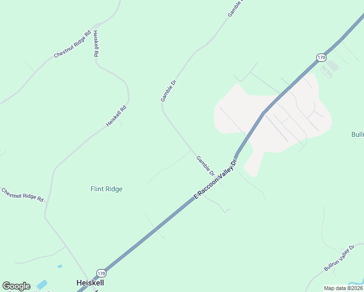 map of restaurants, bars, coffee shops, grocery stores, and more near 541 Gamble Dr in Heiskell