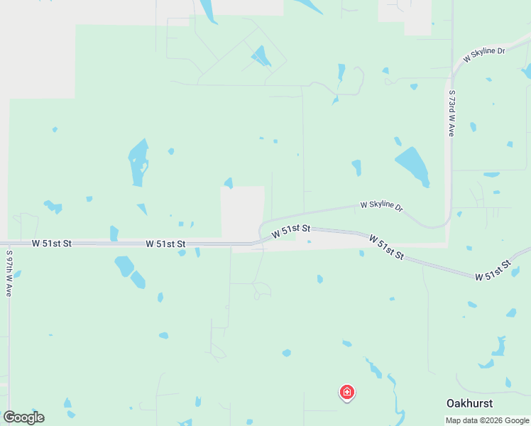 map of restaurants, bars, coffee shops, grocery stores, and more near 4986 South 83rd West Avenue in Tulsa