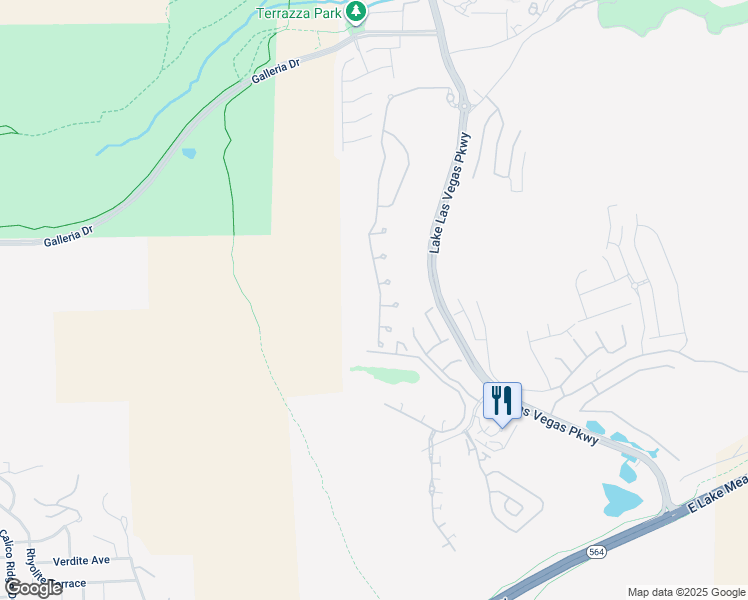 map of restaurants, bars, coffee shops, grocery stores, and more near 19 Contrada Fiore Drive in Henderson