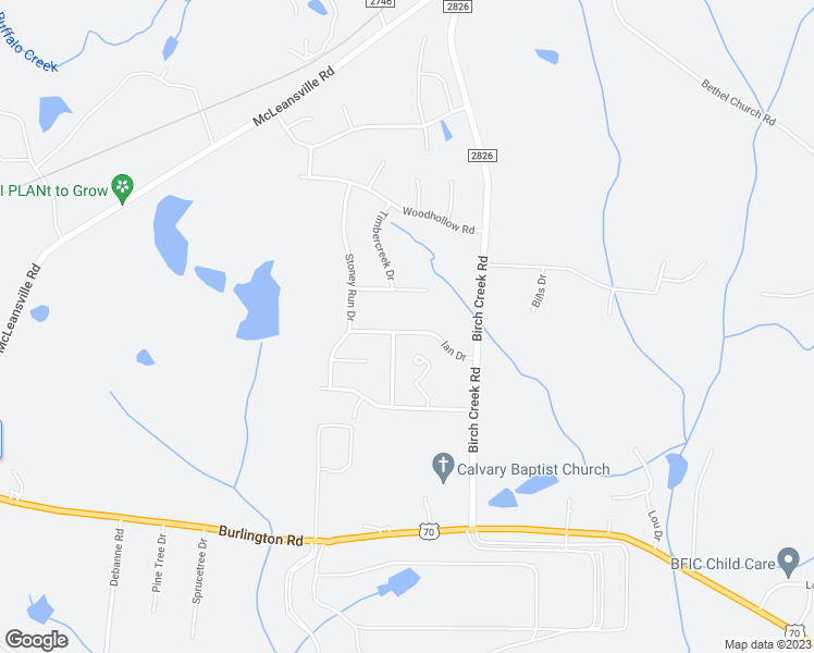 map of restaurants, bars, coffee shops, grocery stores, and more near 5305 Ian Drive in McLeansville