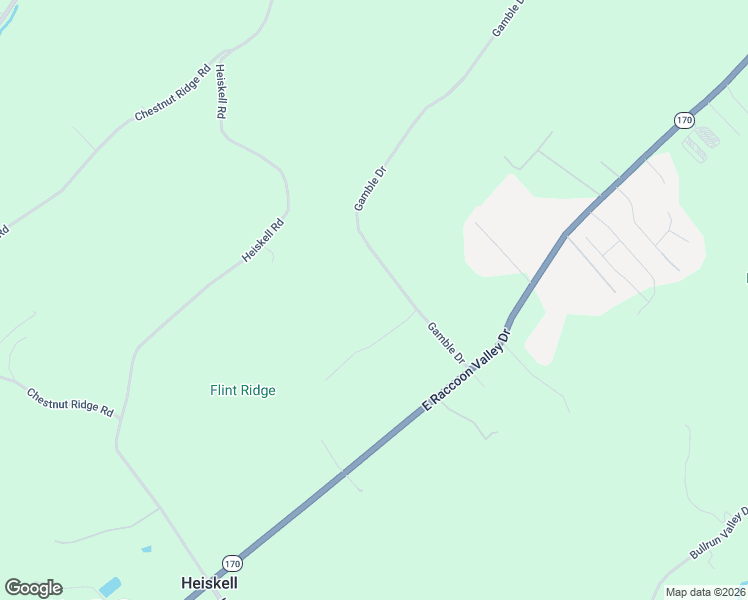 map of restaurants, bars, coffee shops, grocery stores, and more near 541 Gamble Drive in Heiskell