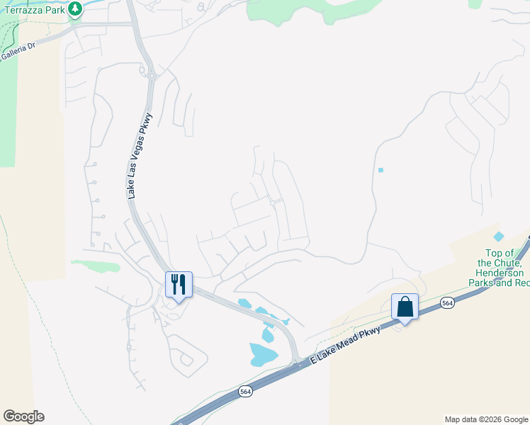 map of restaurants, bars, coffee shops, grocery stores, and more near 4 Via Tiberina in Henderson