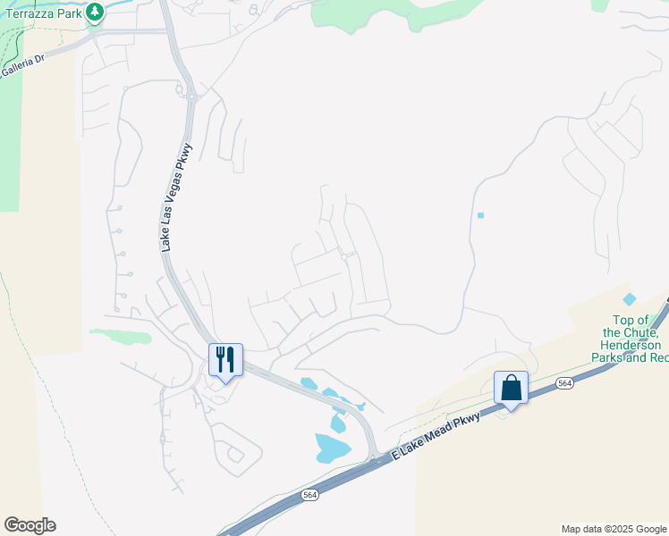map of restaurants, bars, coffee shops, grocery stores, and more near 4 Via Tiberina in Henderson