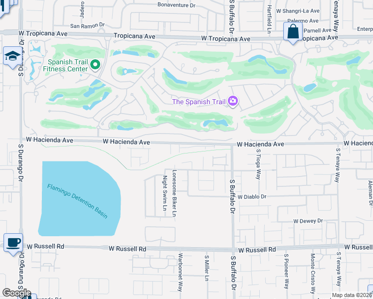 map of restaurants, bars, coffee shops, grocery stores, and more near 7956 West Timber Peak Lane in Las Vegas