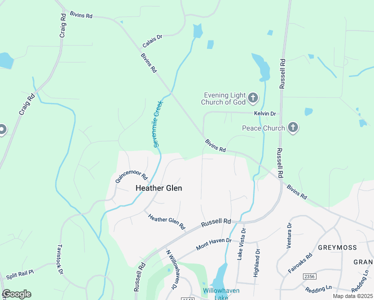 map of restaurants, bars, coffee shops, grocery stores, and more near 5641 Falkirk Drive in Durham