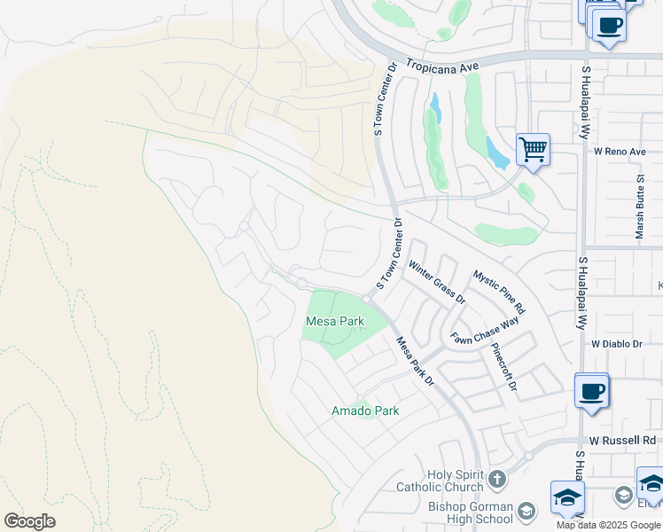 map of restaurants, bars, coffee shops, grocery stores, and more near 10751 Patina Hills Court in Las Vegas