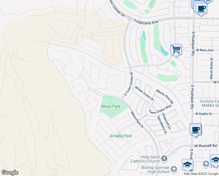 map of restaurants, bars, coffee shops, grocery stores, and more near 10752 Patina Hills Court in Las Vegas