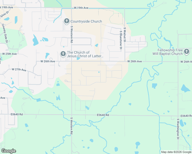 map of restaurants, bars, coffee shops, grocery stores, and more near 1823 West 26th Avenue in Stillwater