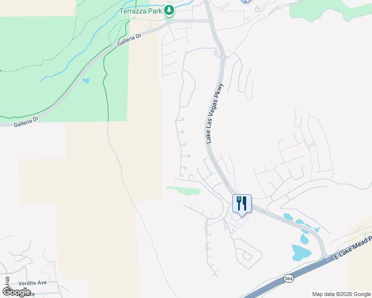 map of restaurants, bars, coffee shops, grocery stores, and more near 2 Lago Turchino Court in Henderson