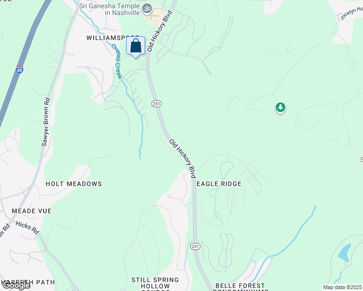 map of restaurants, bars, coffee shops, grocery stores, and more near 350 Old Hickory Boulevard in Nashville