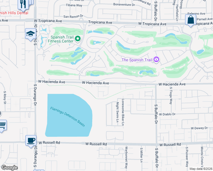 map of restaurants, bars, coffee shops, grocery stores, and more near 8146 West Festuca Way in Las Vegas