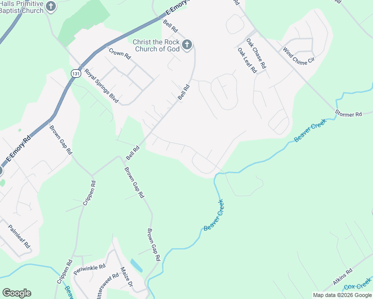 map of restaurants, bars, coffee shops, grocery stores, and more near 7100 Deerpath Lane in Knoxville