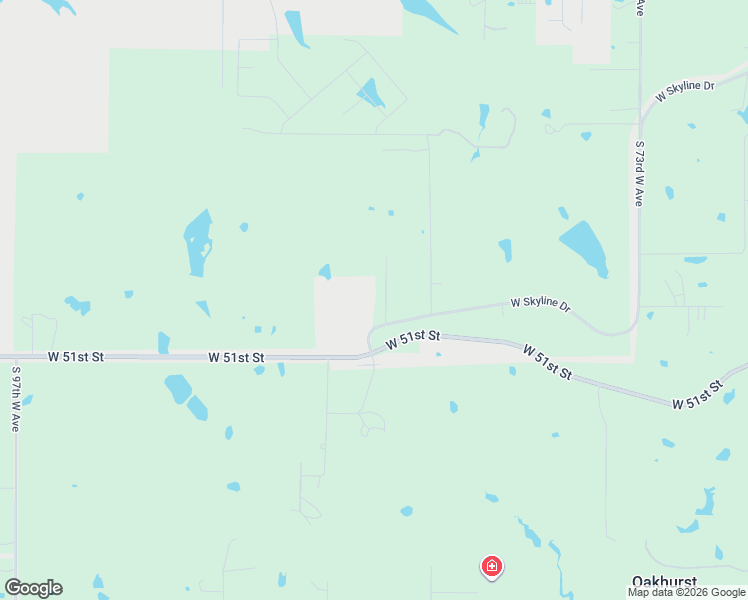 map of restaurants, bars, coffee shops, grocery stores, and more near 4986 South 83rd West Avenue in Tulsa