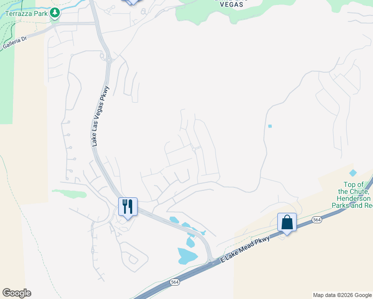 map of restaurants, bars, coffee shops, grocery stores, and more near 3 Via Tiberina in Henderson