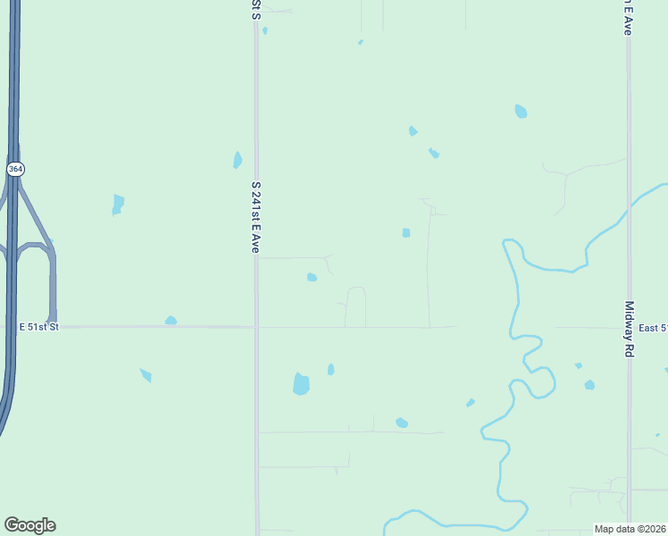 map of restaurants, bars, coffee shops, grocery stores, and more near 4861 South 241st East Avenue in Broken Arrow