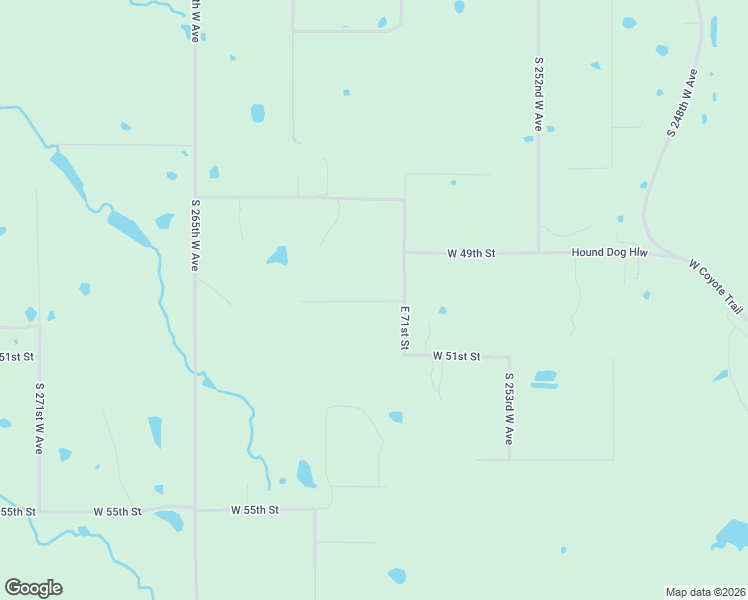 map of restaurants, bars, coffee shops, grocery stores, and more near 5500 257th West Avenue in Sand Springs