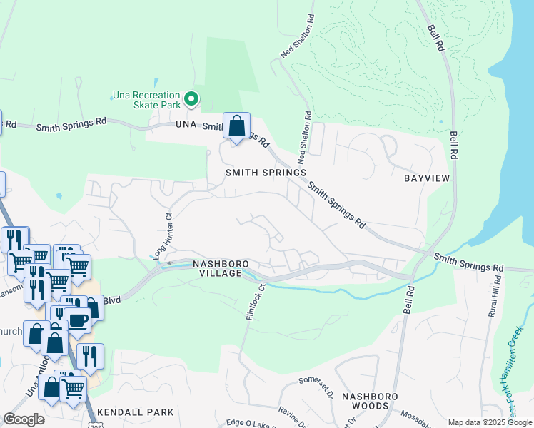 map of restaurants, bars, coffee shops, grocery stores, and more near 403 Village Green Drive in Nashville