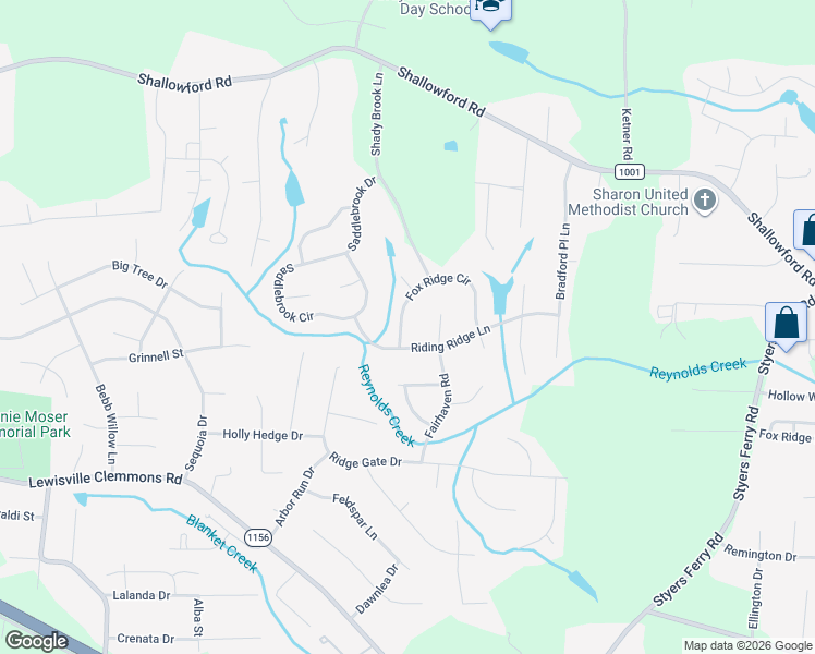 map of restaurants, bars, coffee shops, grocery stores, and more near 245 Fox Ridge Circle in Lewisville