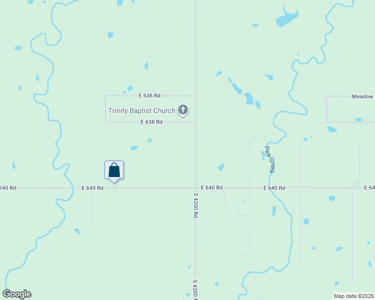 map of restaurants, bars, coffee shops, grocery stores, and more near 35854 South 4200 Road in Inola