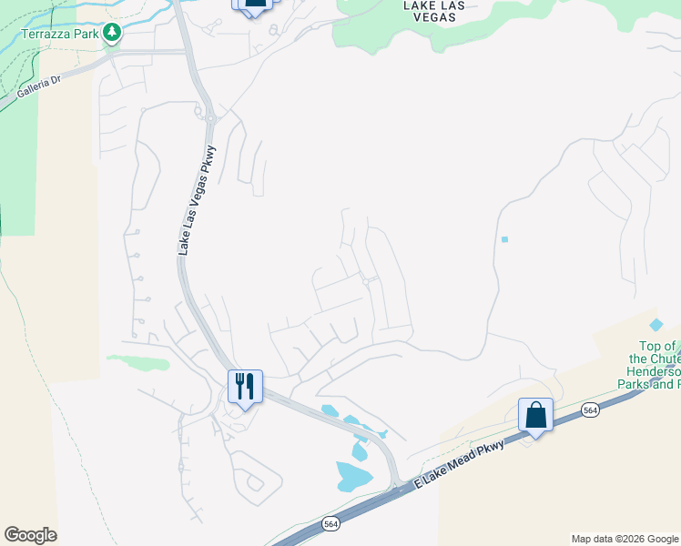map of restaurants, bars, coffee shops, grocery stores, and more near 25 Via Tavolara in Henderson