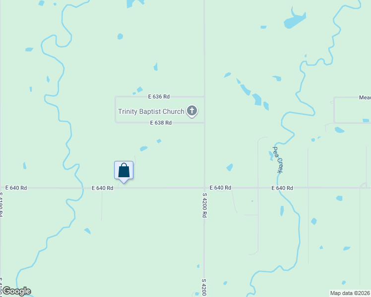 map of restaurants, bars, coffee shops, grocery stores, and more near 35854 South 4200 Road in Inola