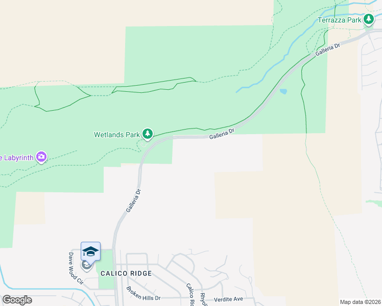 map of restaurants, bars, coffee shops, grocery stores, and more near Galleria Drive in Henderson