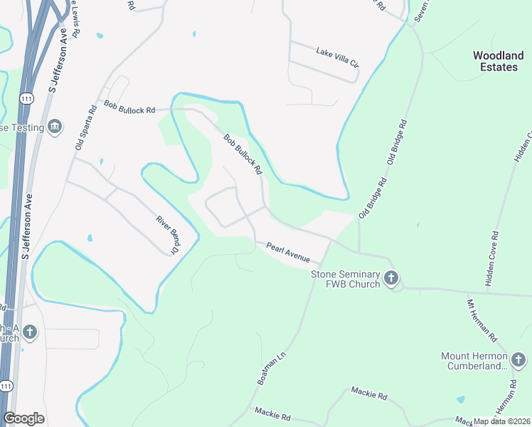 map of restaurants, bars, coffee shops, grocery stores, and more near 1602 Hickory Cove in Cookeville