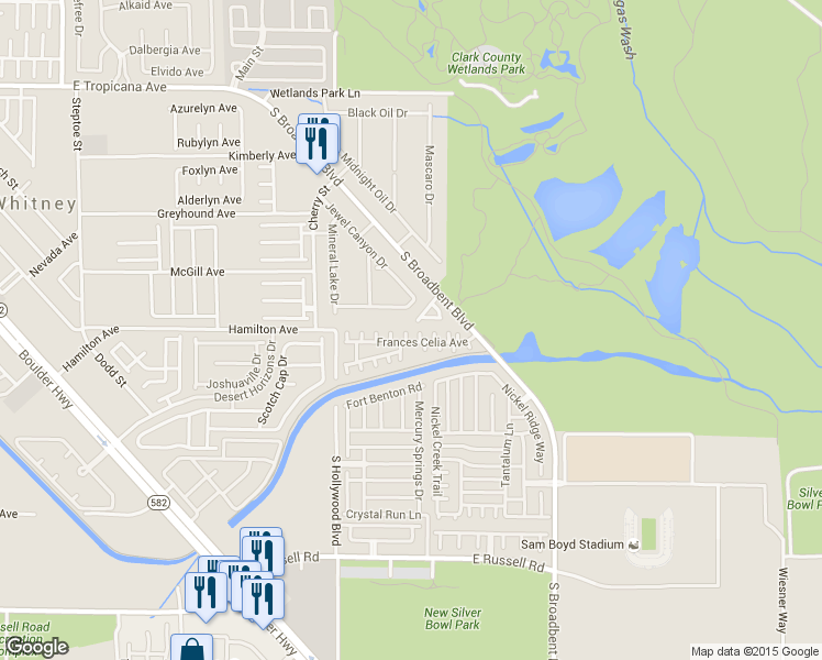 map of restaurants, bars, coffee shops, grocery stores, and more near 5291 Broadlake Lane in Las Vegas