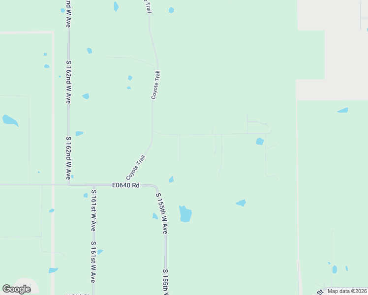 map of restaurants, bars, coffee shops, grocery stores, and more near 4921 South 154th West Avenue in Sand Springs