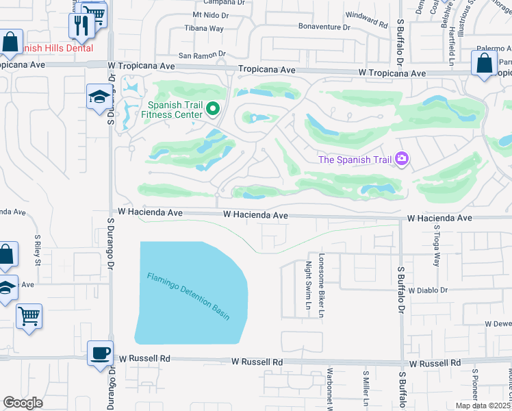map of restaurants, bars, coffee shops, grocery stores, and more near 2 Innisbrook Avenue in Las Vegas