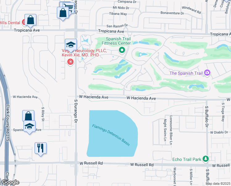 map of restaurants, bars, coffee shops, grocery stores, and more near 74 Innisbrook Avenue in Las Vegas