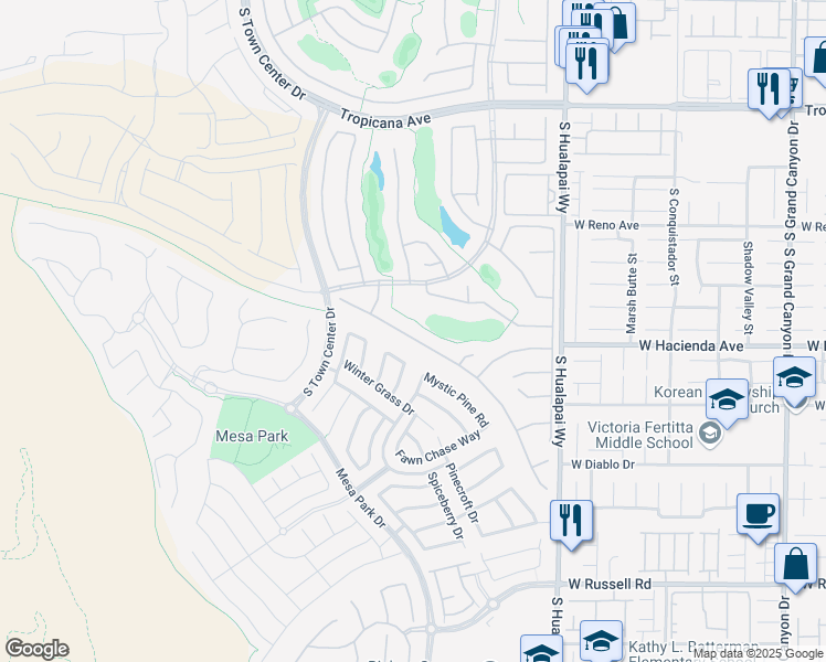 map of restaurants, bars, coffee shops, grocery stores, and more near 10448 Premia Place in Las Vegas