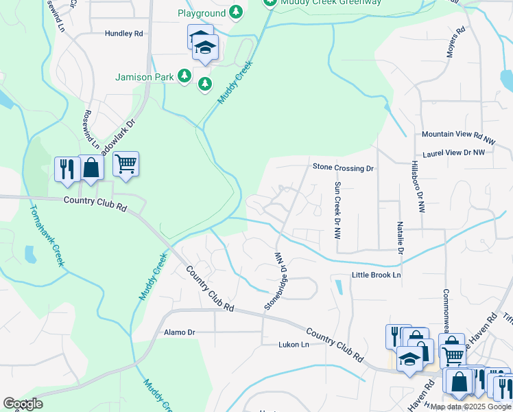 map of restaurants, bars, coffee shops, grocery stores, and more near 644 Lantern Ridge Drive in Winston-Salem