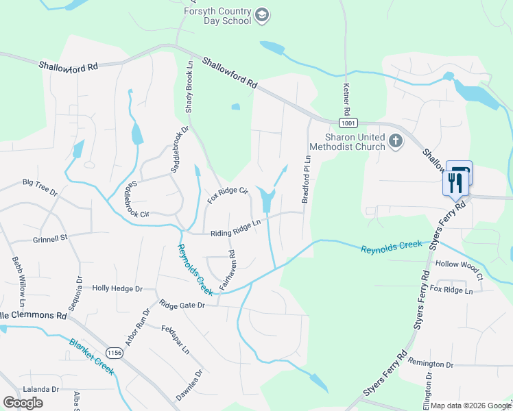 map of restaurants, bars, coffee shops, grocery stores, and more near 370 Fox Ridge Circle in Lewisville