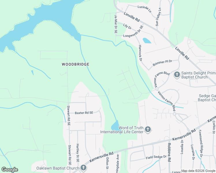 map of restaurants, bars, coffee shops, grocery stores, and more near 321 Casedy Drive Southeast in Winston-Salem
