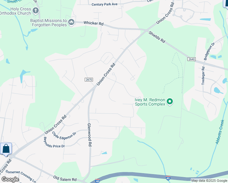 map of restaurants, bars, coffee shops, grocery stores, and more near 1301 Micol Lane in Kernersville