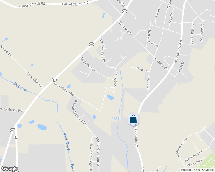 map of restaurants, bars, coffee shops, grocery stores, and more near 40 Hursey Court in Gibsonville