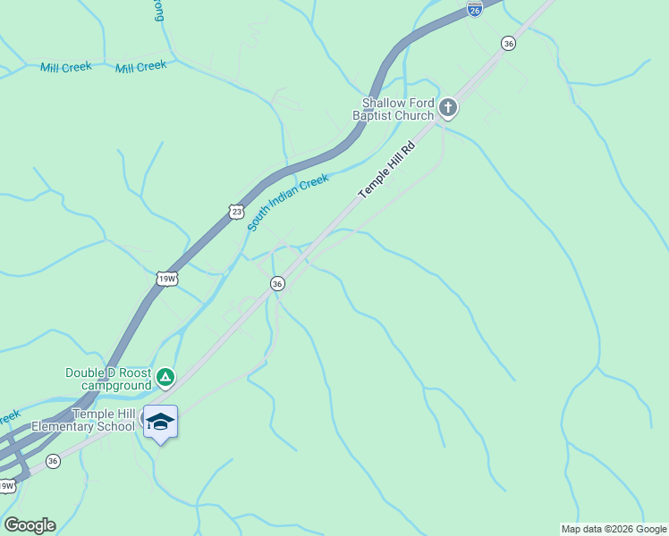 map of restaurants, bars, coffee shops, grocery stores, and more near 127 Alexis Road in Erwin