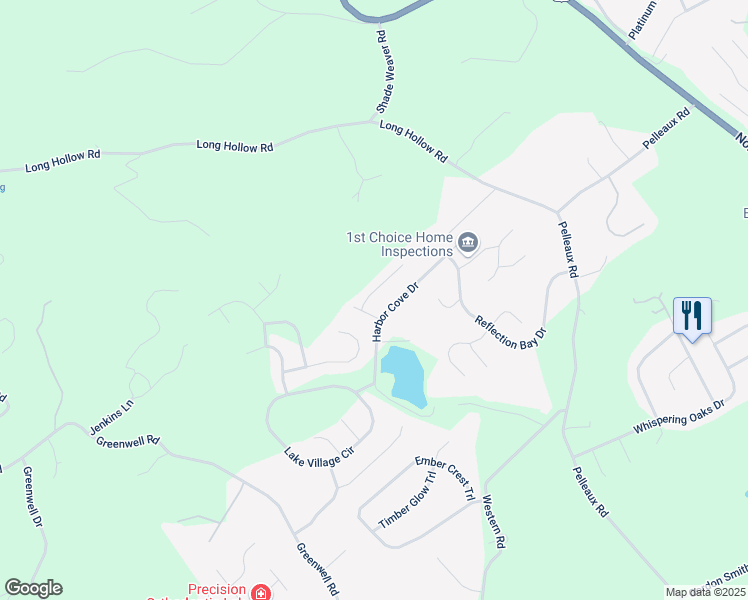 map of restaurants, bars, coffee shops, grocery stores, and more near 2818 Cypress Point in Knoxville