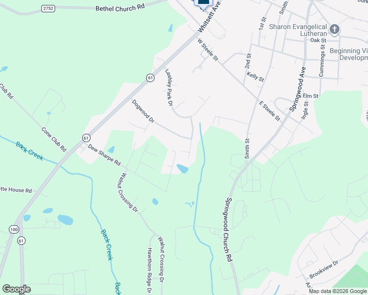 map of restaurants, bars, coffee shops, grocery stores, and more near 50 Hursey Court in Gibsonville