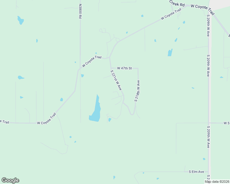 map of restaurants, bars, coffee shops, grocery stores, and more near 4709 South 221st West Avenue in Sand Springs