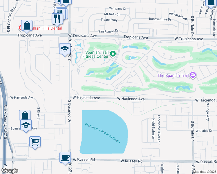 map of restaurants, bars, coffee shops, grocery stores, and more near 8348 Turtle Creek Circle in Las Vegas